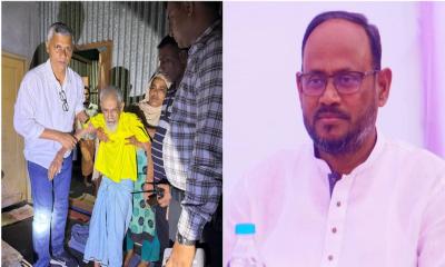 রাস্তায় ফেলে যাওয়া শতবর্ষী বৃদ্ধের দায়িত্ব নিলেন প্রতিমন্ত্রী টুকু