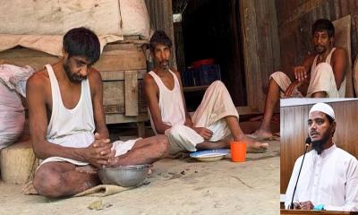 তিন হিন্দু প্রতিবন্ধী ভাইয়ের দায়িত্ব নিলেন জামায়াত নেতা মাসুদ